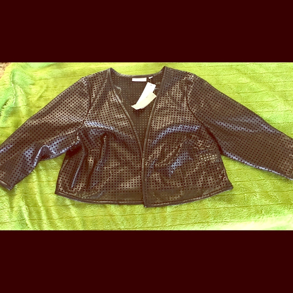 Faux leather jacket